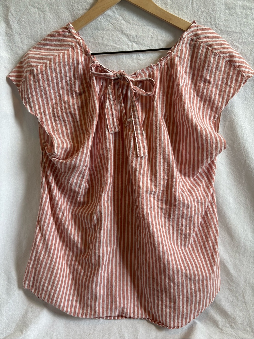 Lauren Conrad Striped Linen Top Women’s - Picture 2 of 9